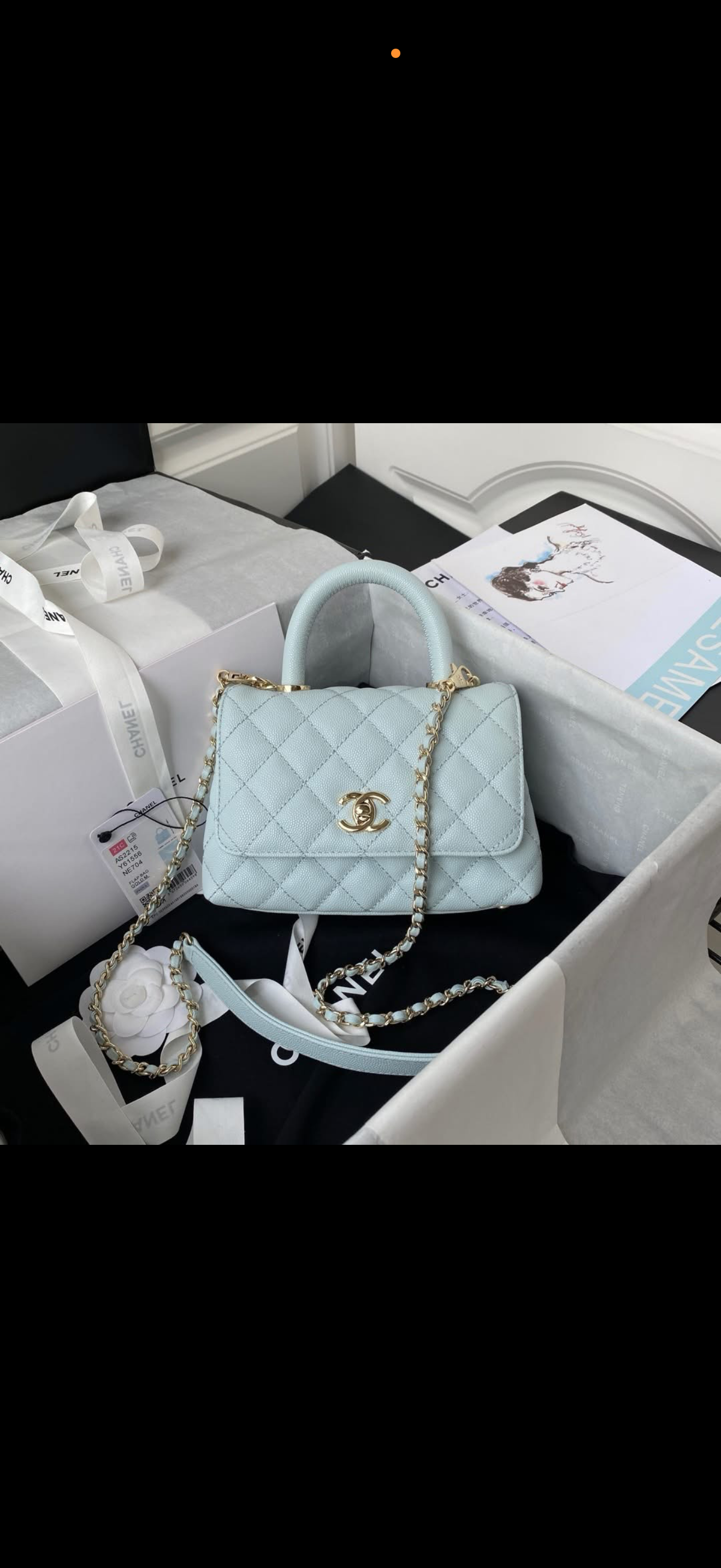 White CC Bag comes with Box
